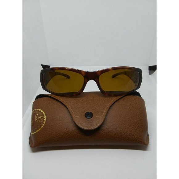 Authentic Ray-Ban RB4093 642 3N Italy Tortoise Wrap Sunglasses Frame w/case